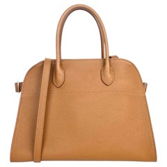 The Row Rubber Ans Grained Calfskin Leather Soft Margaux 12 Bag