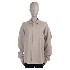 THE ROW Sepia taupe Leinen 2023 AMONETO ZIP Jacke L