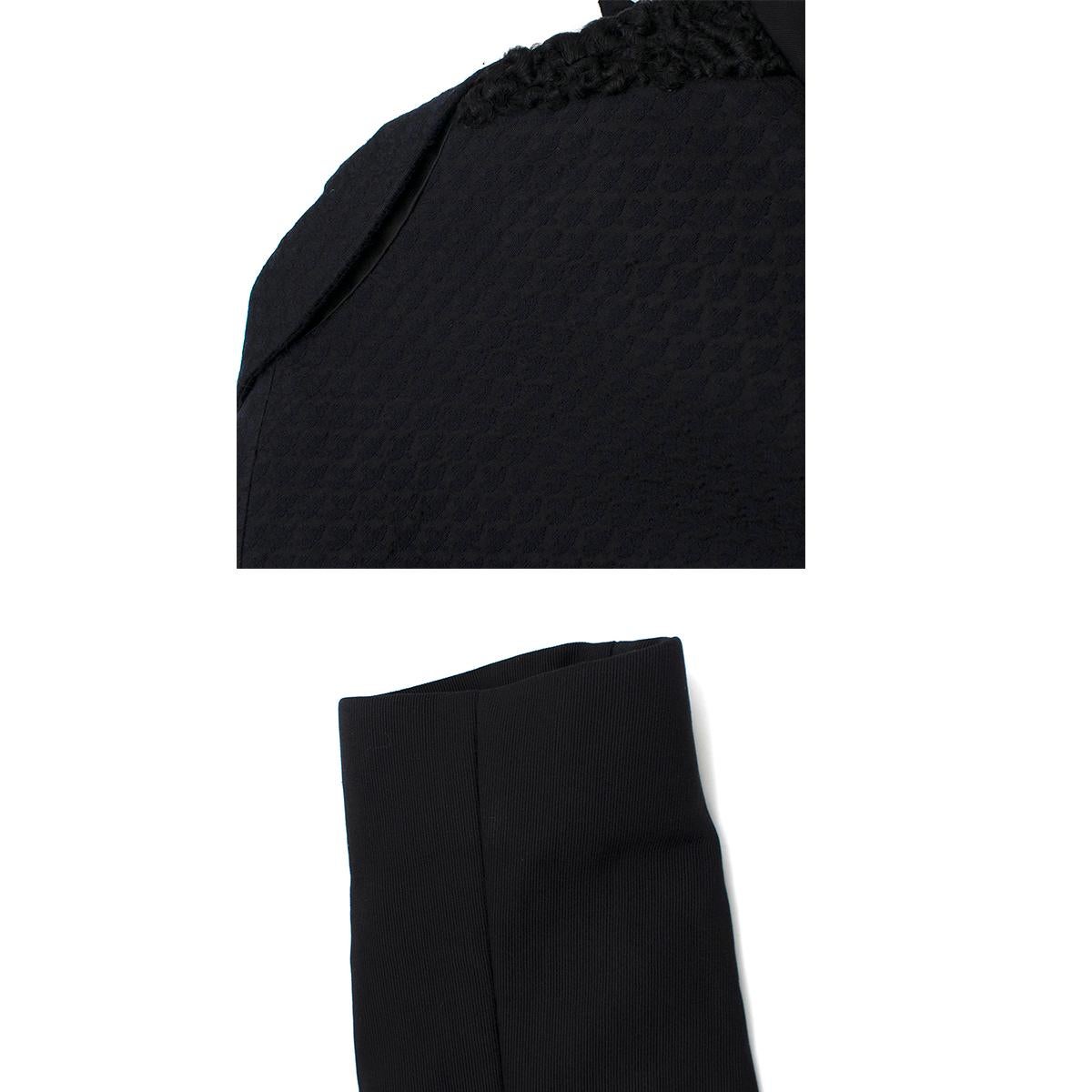 The Row Silk & Astrakhan Fur Wrap Style Jacket US 2 5