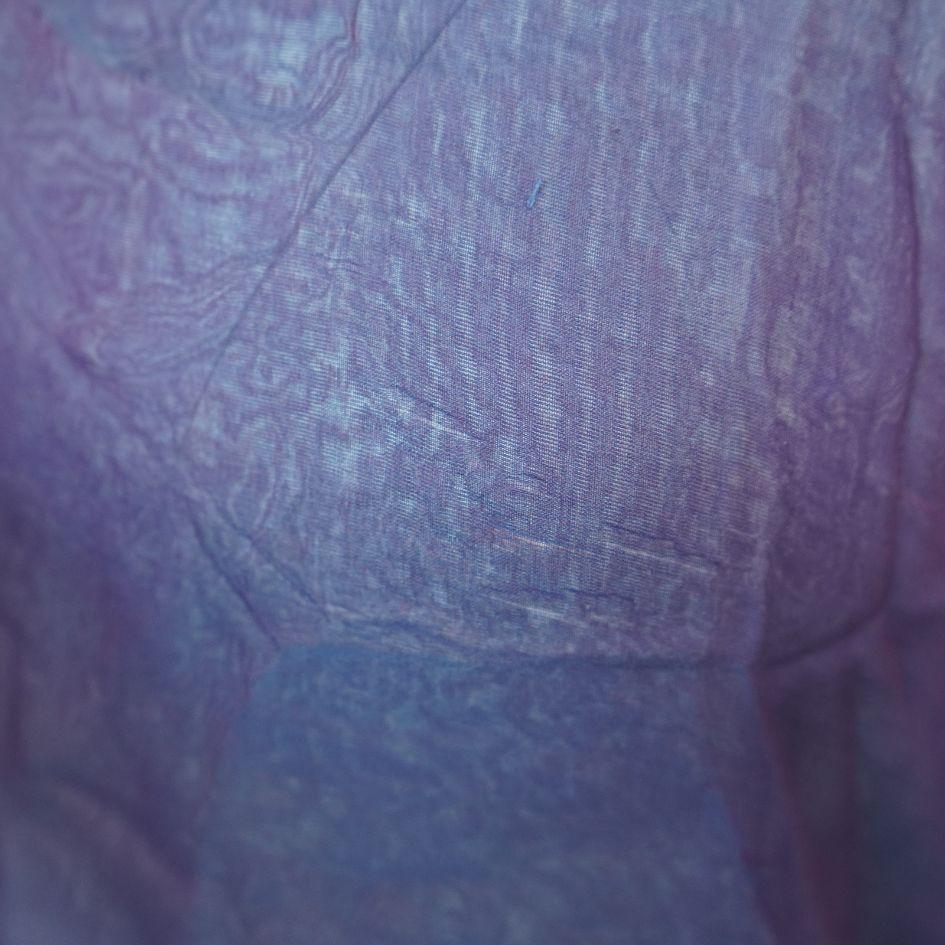 The Row Silk Sheer Purple Cowl Neck Top For Sale 5