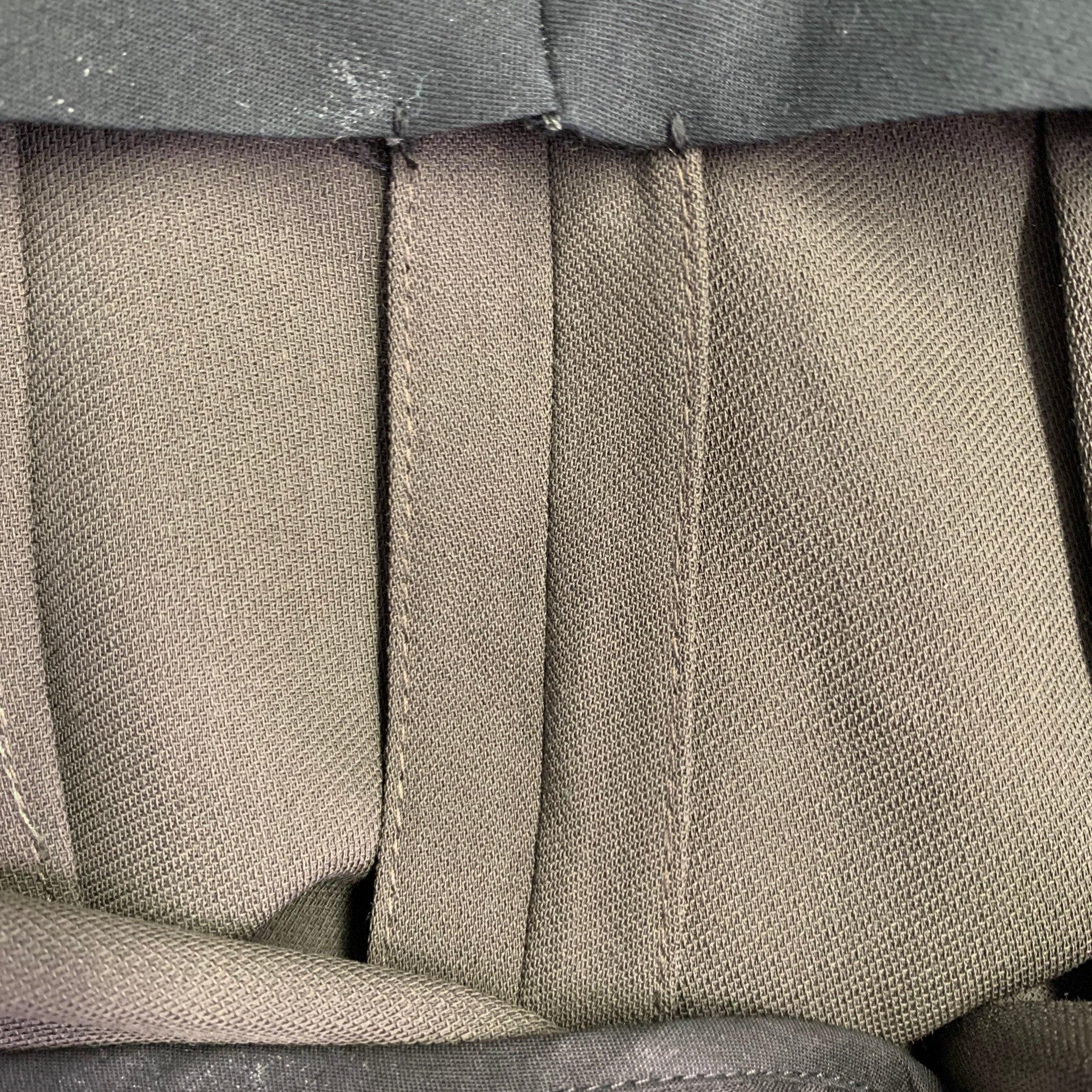 De las mujeres THE ROW Pantalones de vestir de pata ancha plisados verdes talla 0 en venta