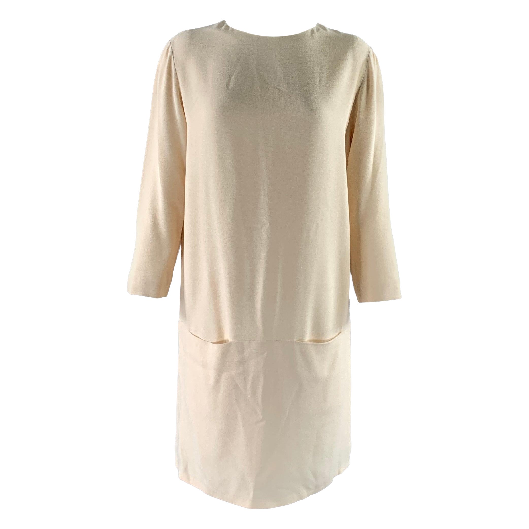 THE ROW Taille 2 Viscose crème  Robe tunique en élasthanne longueur genou en vente