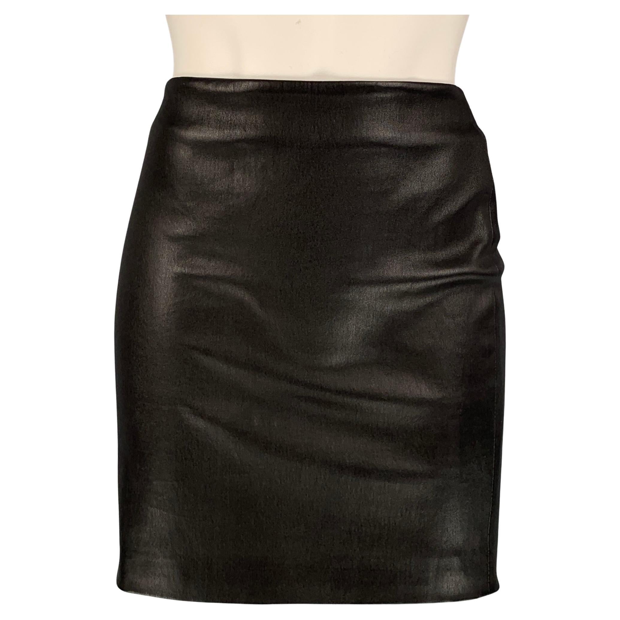 BARBARA TFANK Size 4 Black Pencil Skirt For Sale at 1stDibs