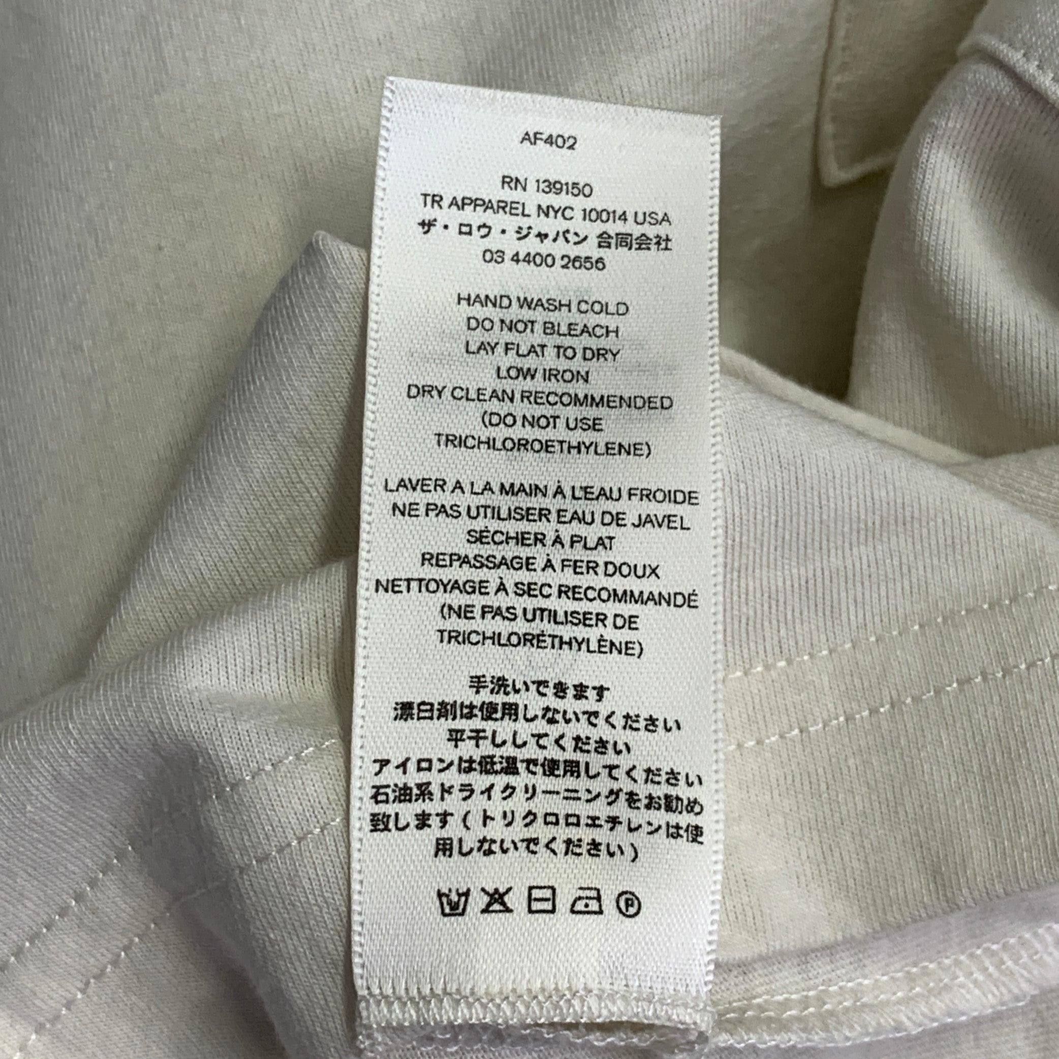 THE ROW Größe L Beige Baumwolle Oversized One Pocket Scoop Neck Pullover im Angebot 6