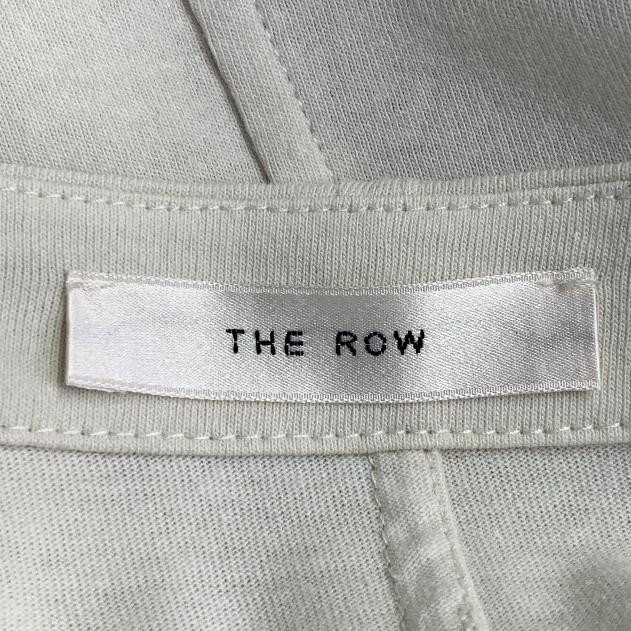THE ROW Größe L Beige Baumwolle Oversized One Pocket Scoop Neck Pullover im Angebot 4