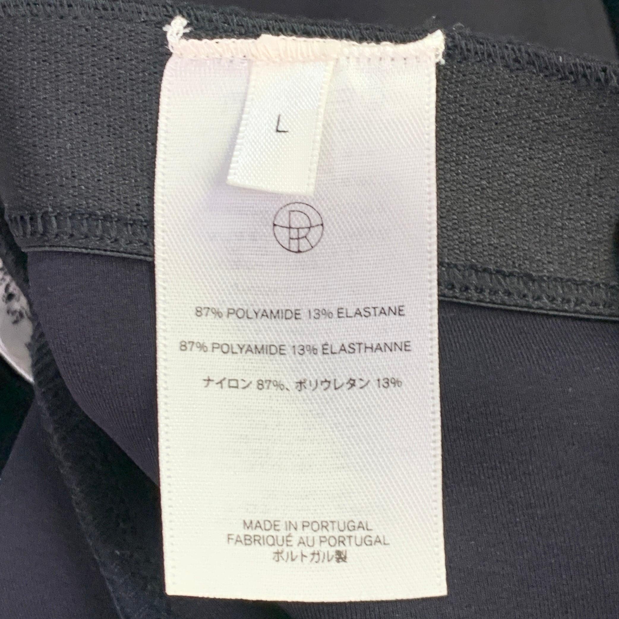 THE Row Taglia L Leggings neri in misto poliammide con fascia elastica in vita Pantaloni casual In condizioni ottime in vendita a San Francisco, CA