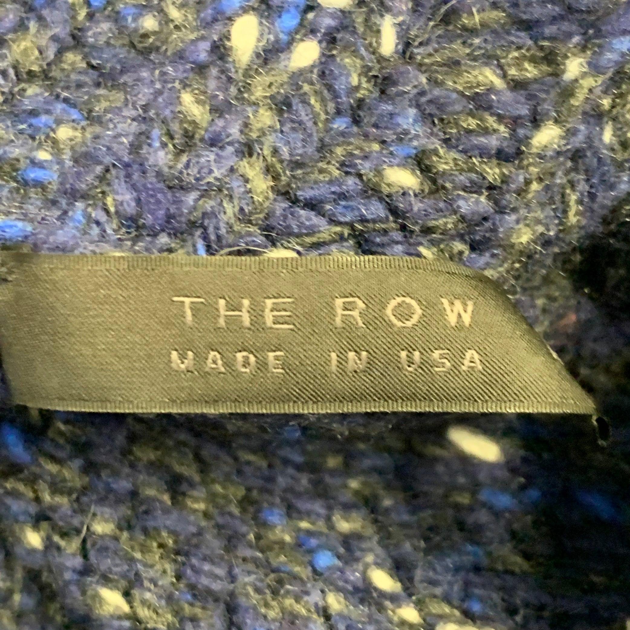 THE ROW Taille L Pull à col roulé en laine mélangée bleu marine en vente 1