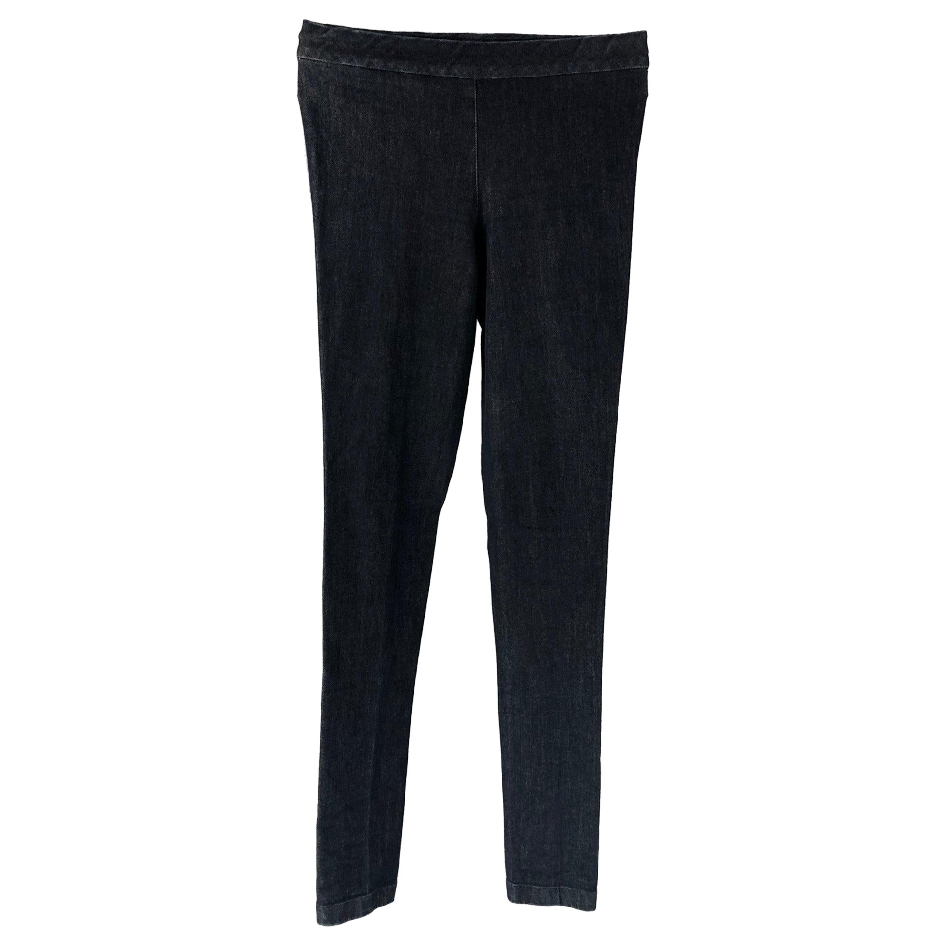 THE ROW Größe M Marineblaue Baumwolle &  Elastane Casual Leggns Hose