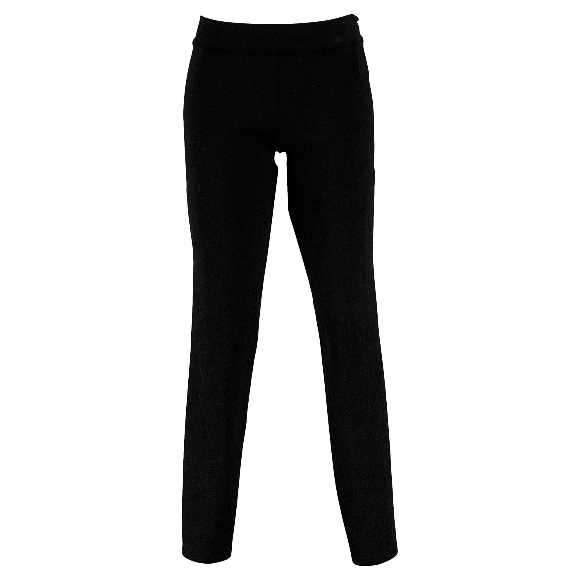 The Row Taille S Leggings noirs à taille élastique en nylon mélangé