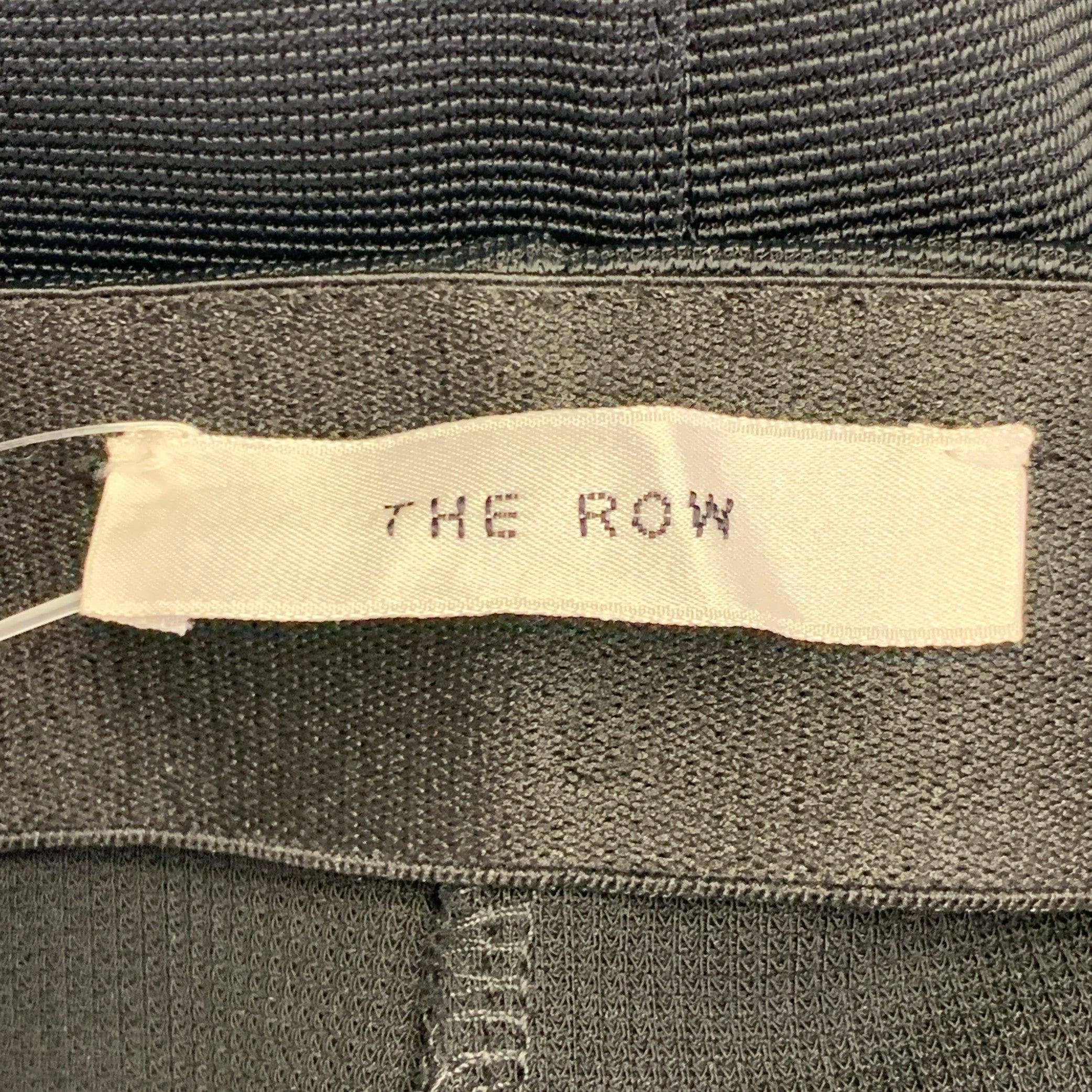 THE ROW Größe XL Schwarz Viskosemischung Texturierte Leggings mit elastischem Bund Freizeithose im Zustand „Hervorragend“ im Angebot in San Francisco, CA