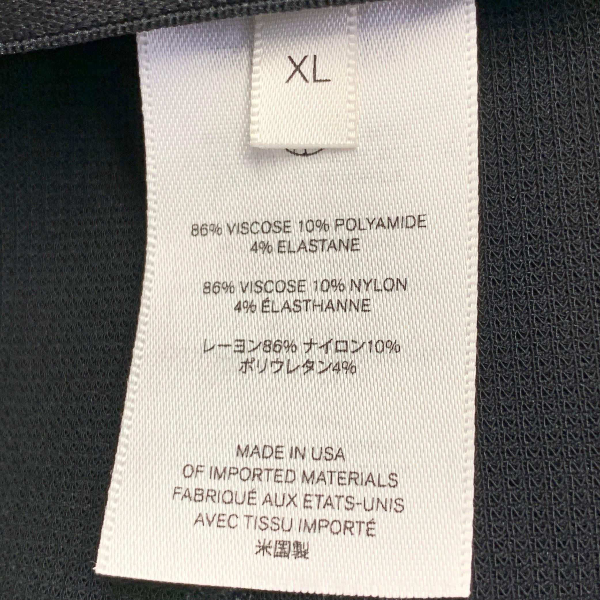 THE ROW Größe XL Schwarz Viskosemischung Texturierte Leggings mit elastischem Bund Freizeithose Damen im Angebot