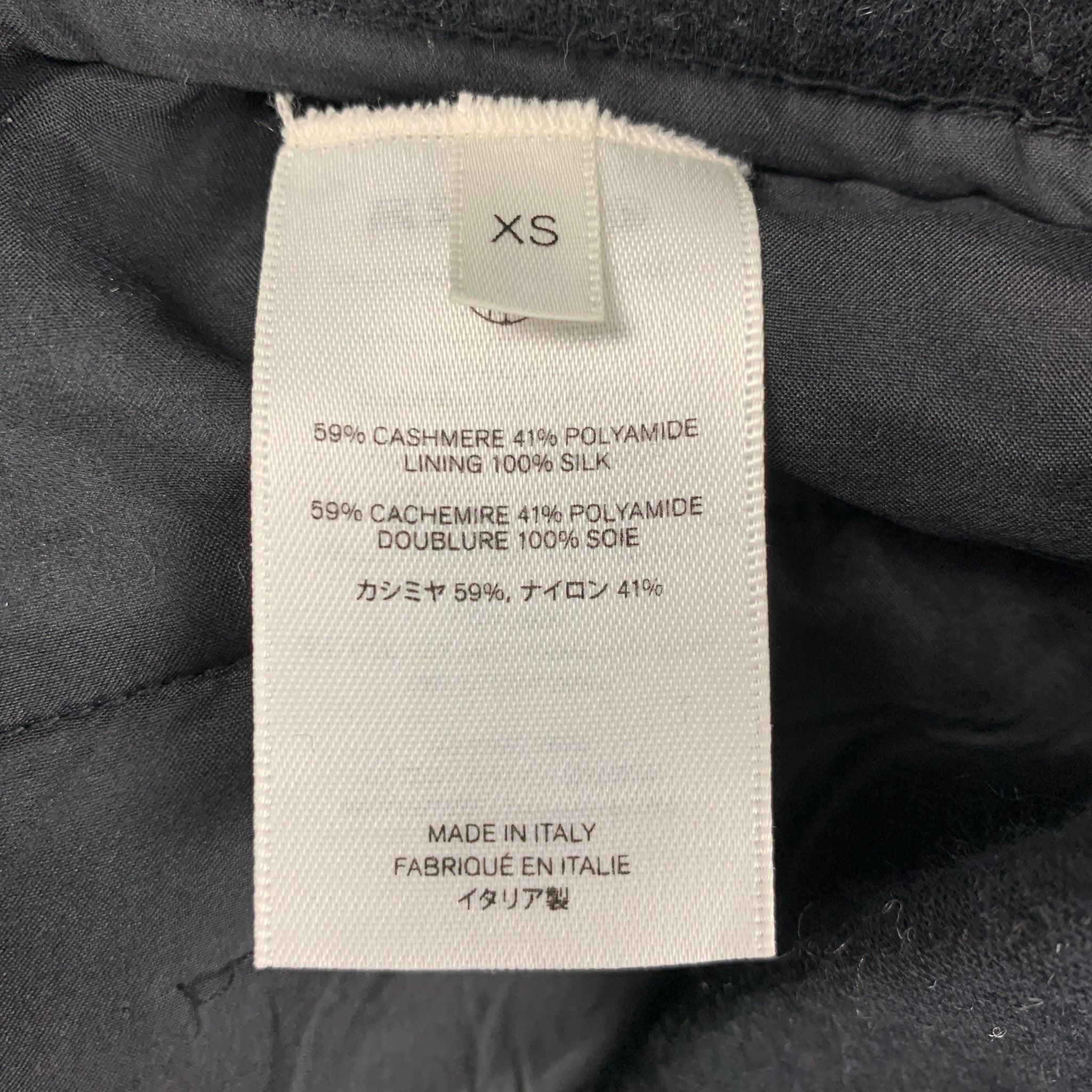 THE ROW Size XS Black Cashmere Wide Leg Cablante Sweatpants In Good Condition In San Francisco, CA