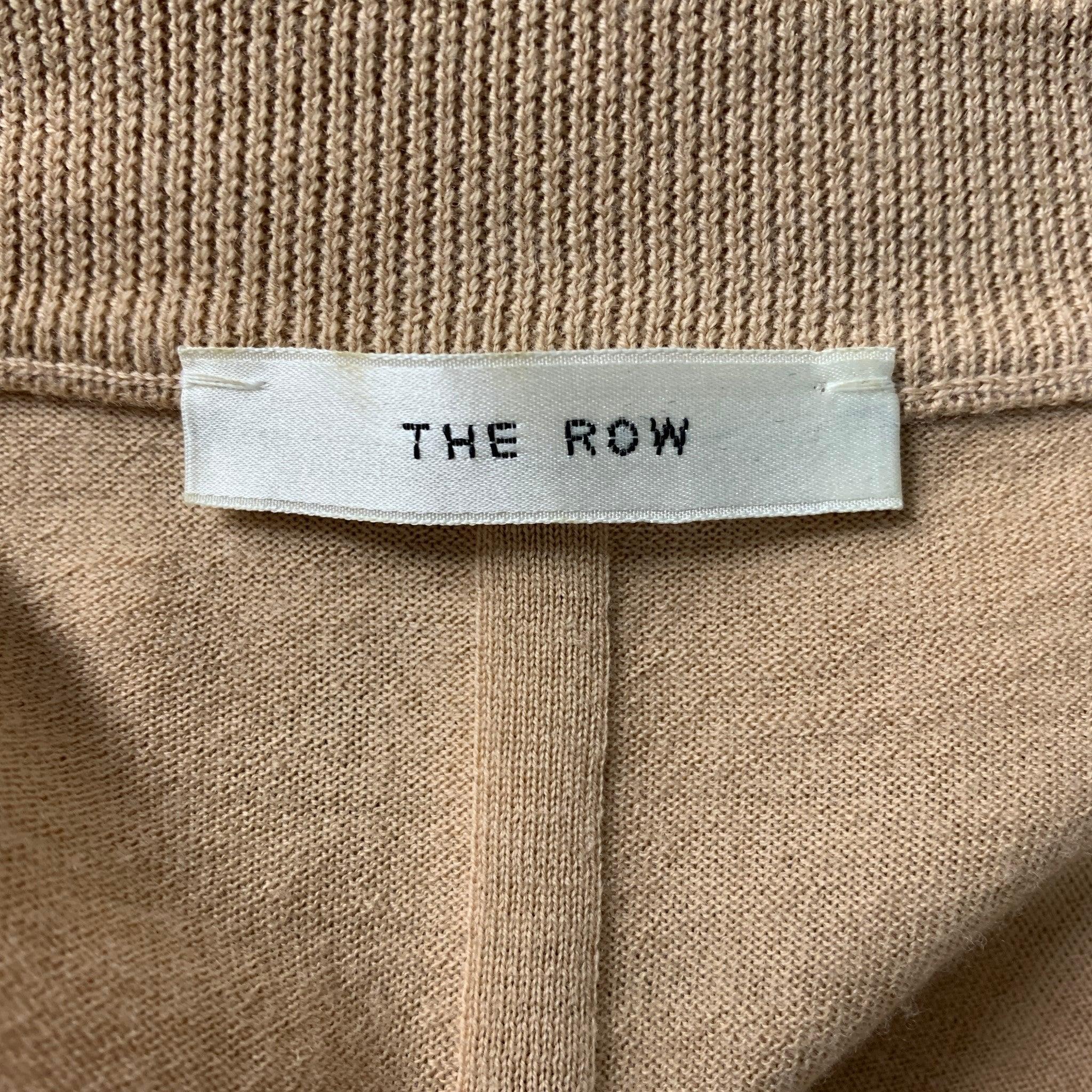 Women's THE ROW Size XS Camel Wool Oversized Pullover For Sale