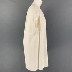 THE ROW Size XS Cream Viscose Sleeveless Shift Dress