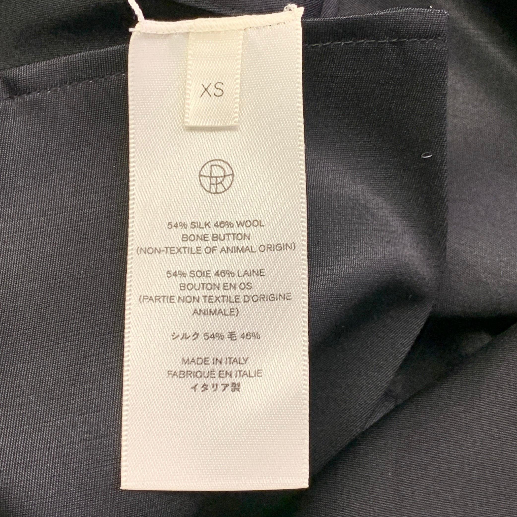 Haut décontracté Giuseppina à manches courtes en laine de soie noire taille XS Pour femmes en vente