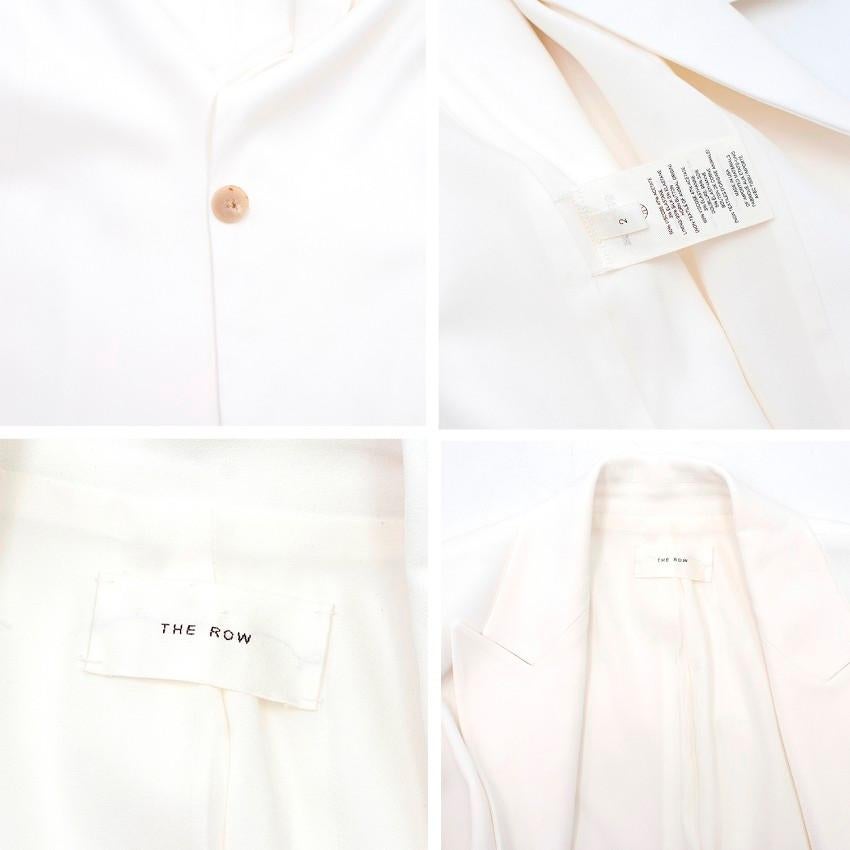 The Row Tailored Off White Suit US 6 2