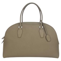 The Row Taupe Indien 15,75 Tote Bag aus strukturiertem Leder