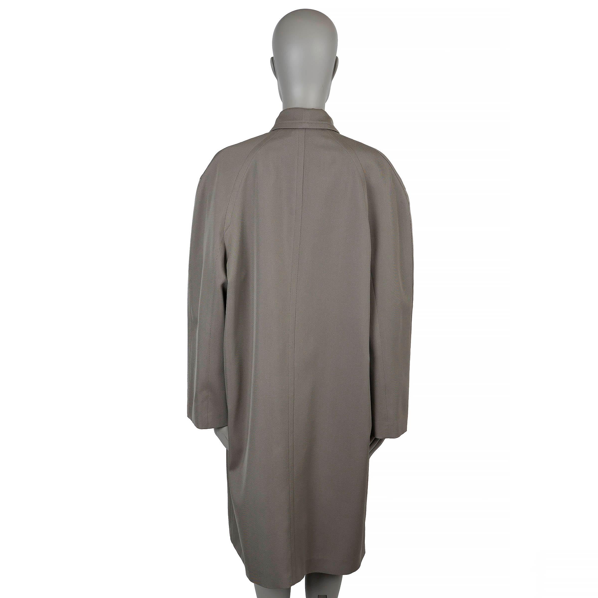 Gris THE ROW laine taupe 2023 CLENCY Manteau surdimensionné TWILL Veste S en vente