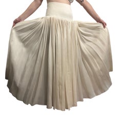 The Row Tina Skirt in Natural size US 2 FW18 Dramatic Accordion Style Pleating