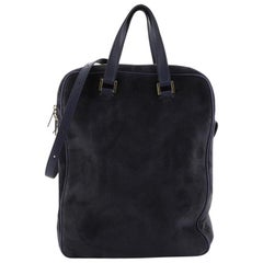 The Row - Twin Laptop Bag - Cuir et daim