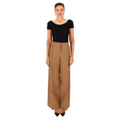 The Row Virgin Wool & Silk Blend Tailored Wide-Leg Trousers