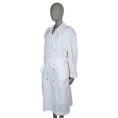 THE ROW weiß Baumwolle 2024 DENVER WASHED POPLIN TRENCH Mantel Jacke S