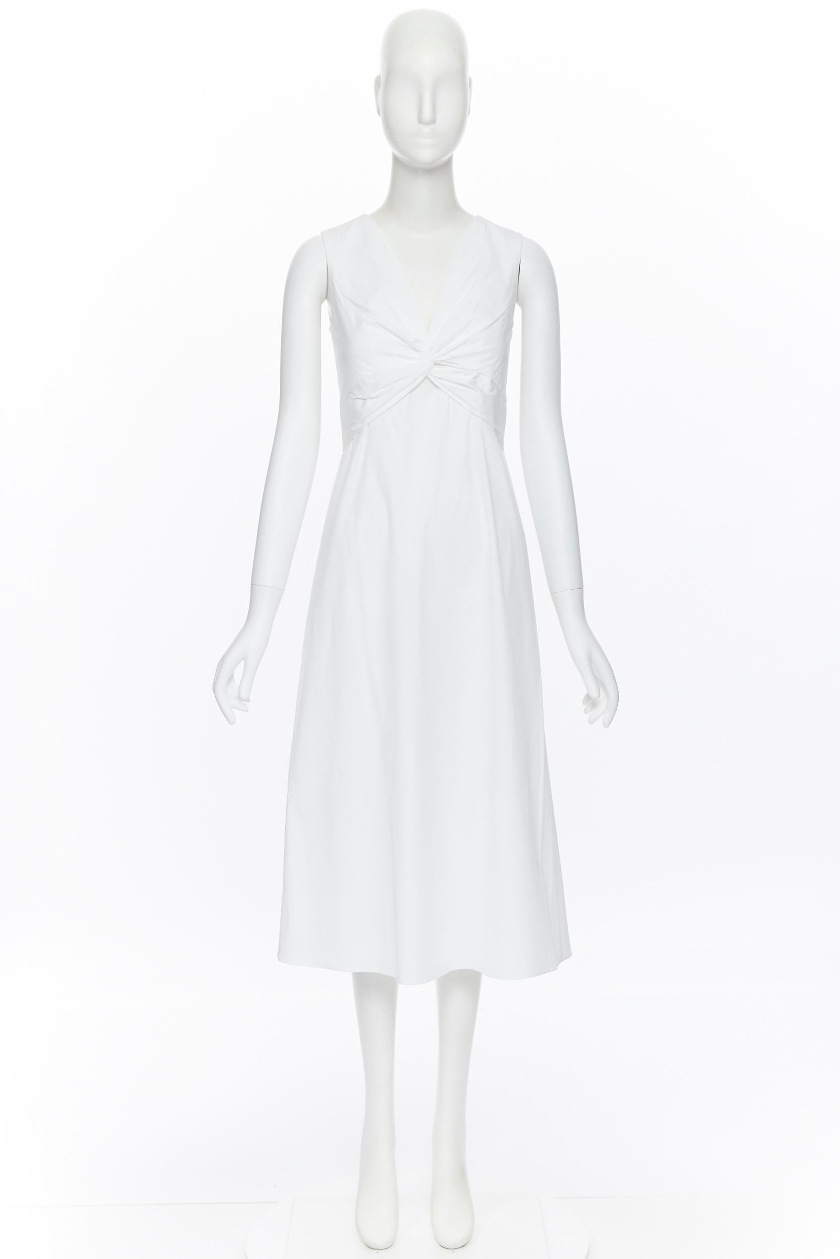 the row white dress
