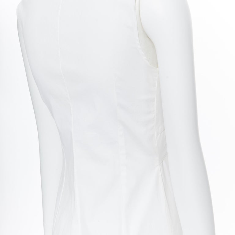 the row white gown