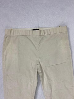 The Row White Cotton Capri Pants, Size 6