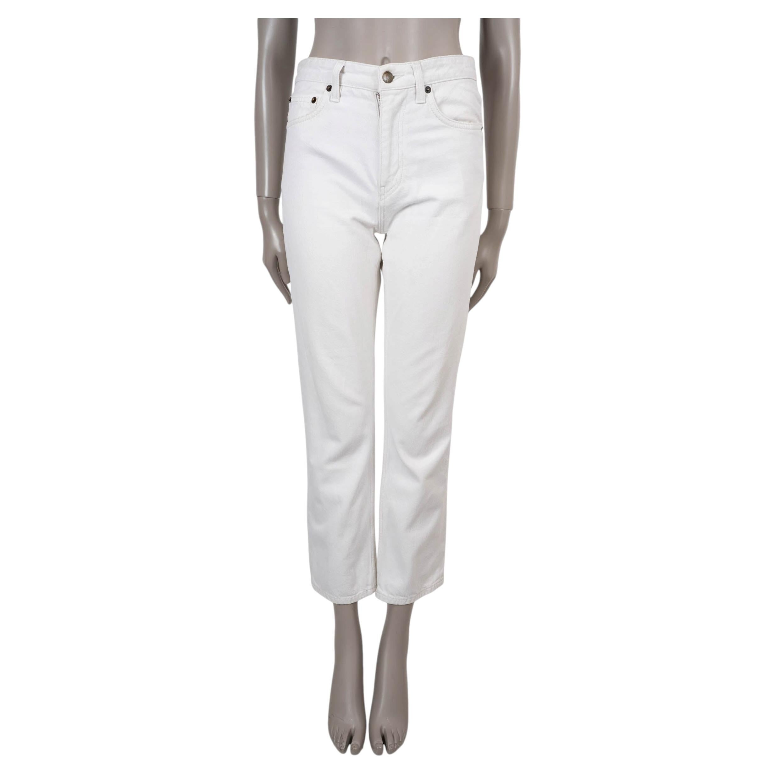 Pantalones vaqueros LESLEY STRAIGHT de algodón blanco de THE ROW, talla 2 XS en venta