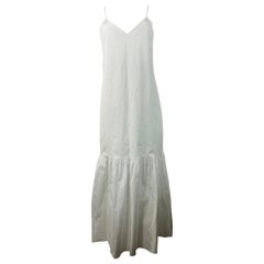 The Row White Cotton Slip Maxi Dress Size Small