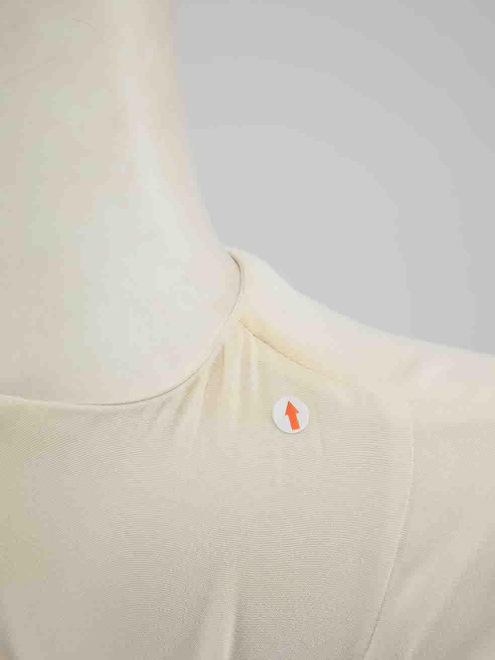 The Row Top bianco a girocollo e maniche lunghe taglia XS In condizioni ottime in vendita a London, GB