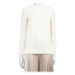 Camiseta de manga larga y cuello redondo blanca The Row Talla XS