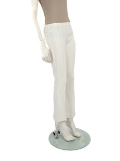 The Row White Flared Mid Rise Trousers Size S