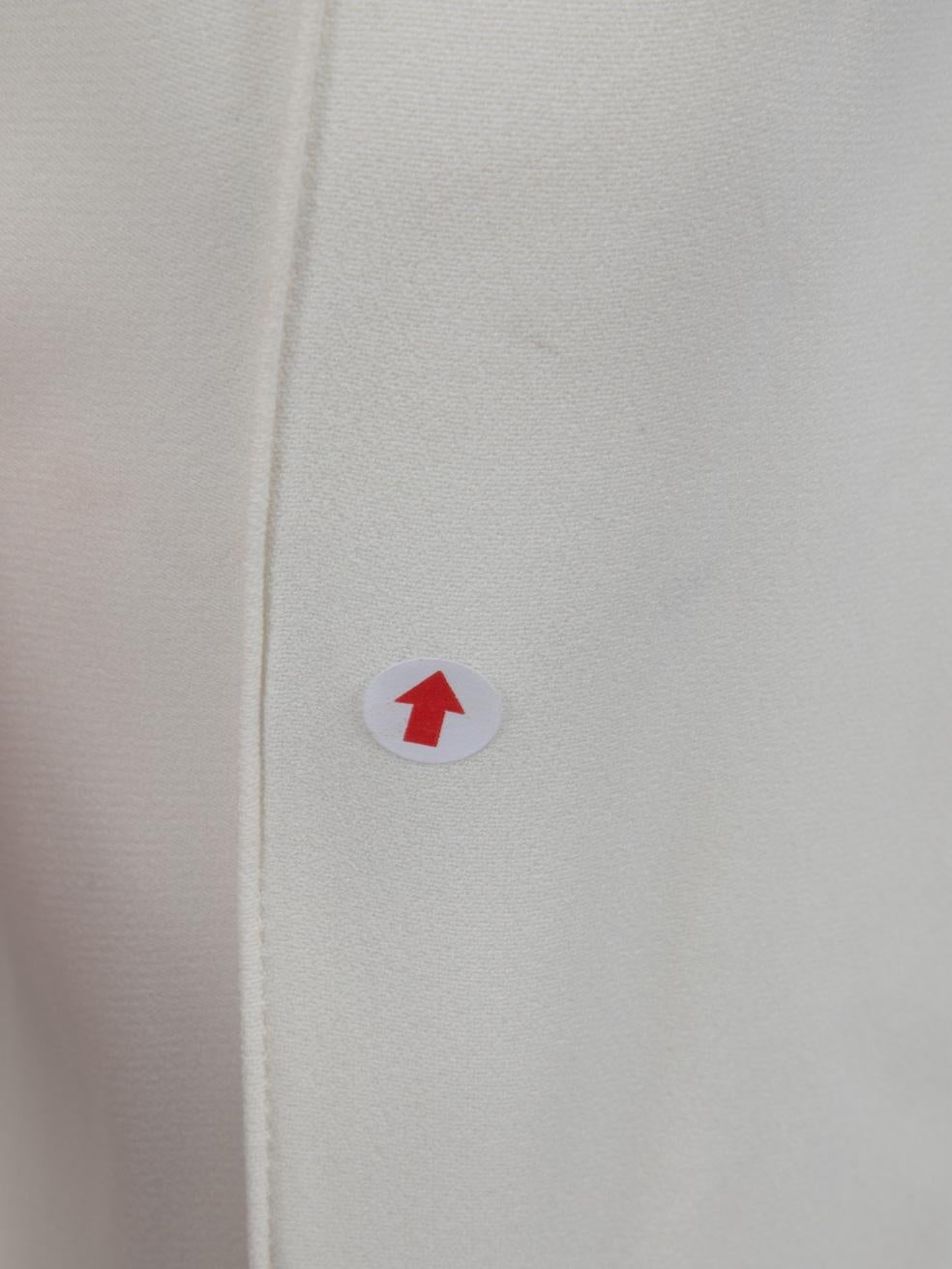 The Row White Flared Mid Rise Trousers Size S For Sale 2