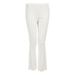 The Row White Flared Mid Rise Trousers Size S