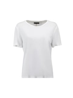 The Row Weißes T-Shirt mit Rundhalsausschnitt Größe L