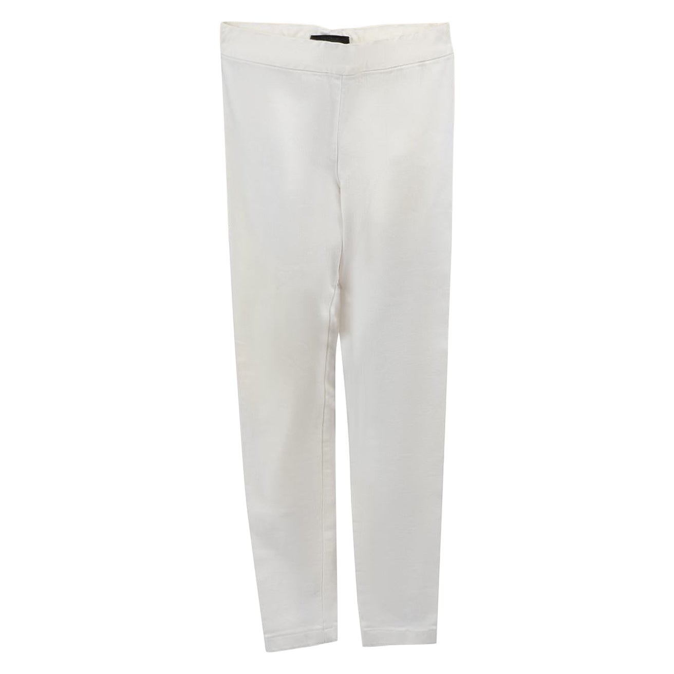 The Row Pantalones blancos ajustados con cremallera Talla XS