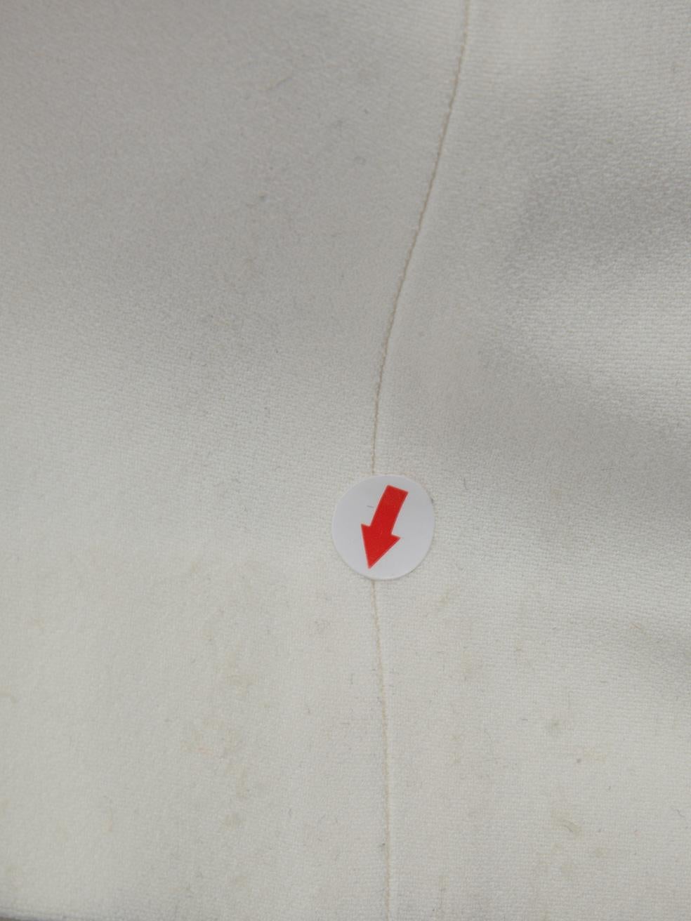Women's The Row White Slim Fit Mid Rise Trousers Size S For Sale