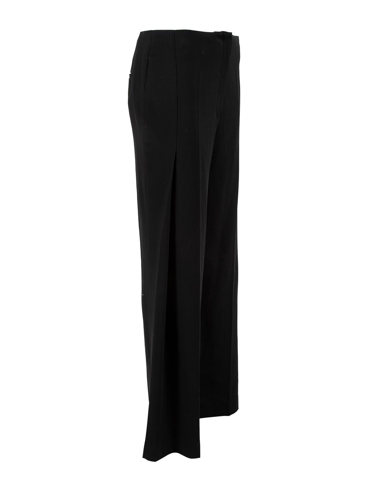 CONDITION is Never worn, with tags. No visible wear to trousers is evident on this new The Row designer resale item. Details Black Wool Wide leg High rise Front zipper fastening with clasp and button 2x Front side pocket 1x Back exterior pockets