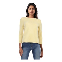 The Row Yellow Knit Long Sleeves Sweater Size S