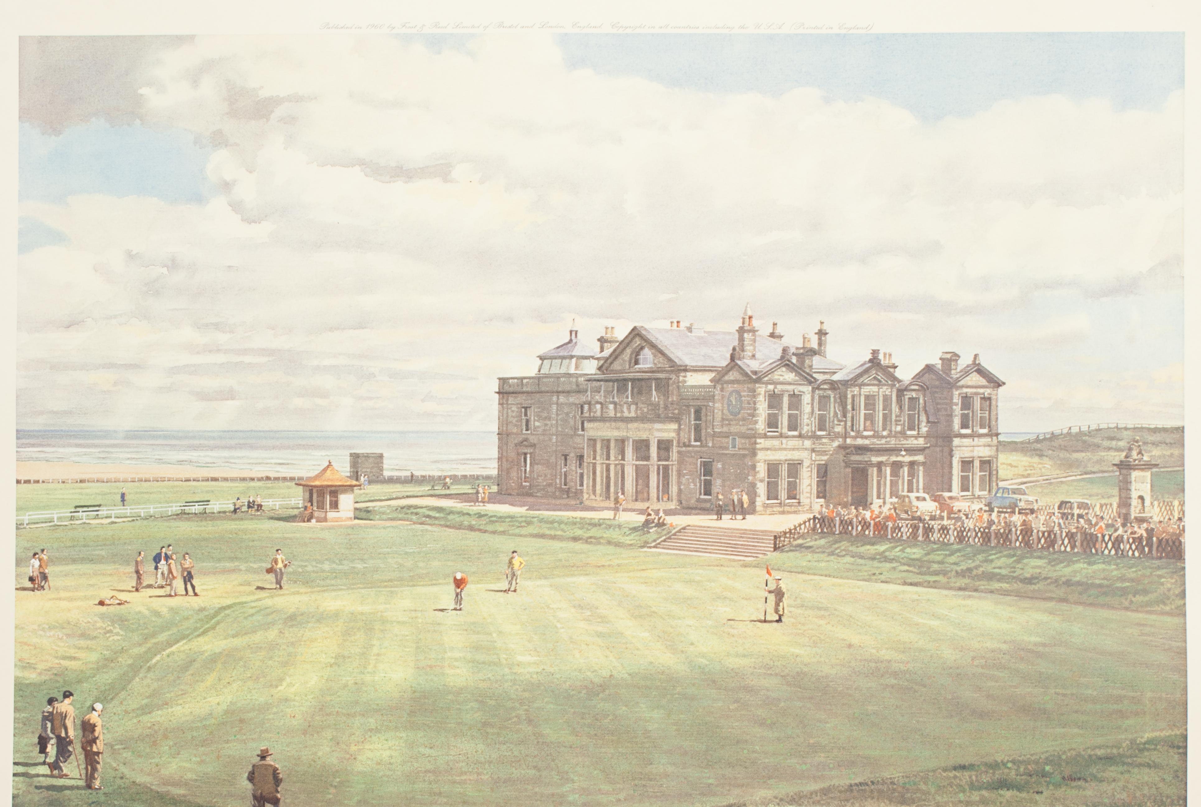 The Royal and Ancient, Golf Print by Arthur Weaver. St Andrews For Sale ...