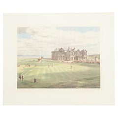 Der königliche und antike Golfdruck von Arthur Weaver. St. Andrews