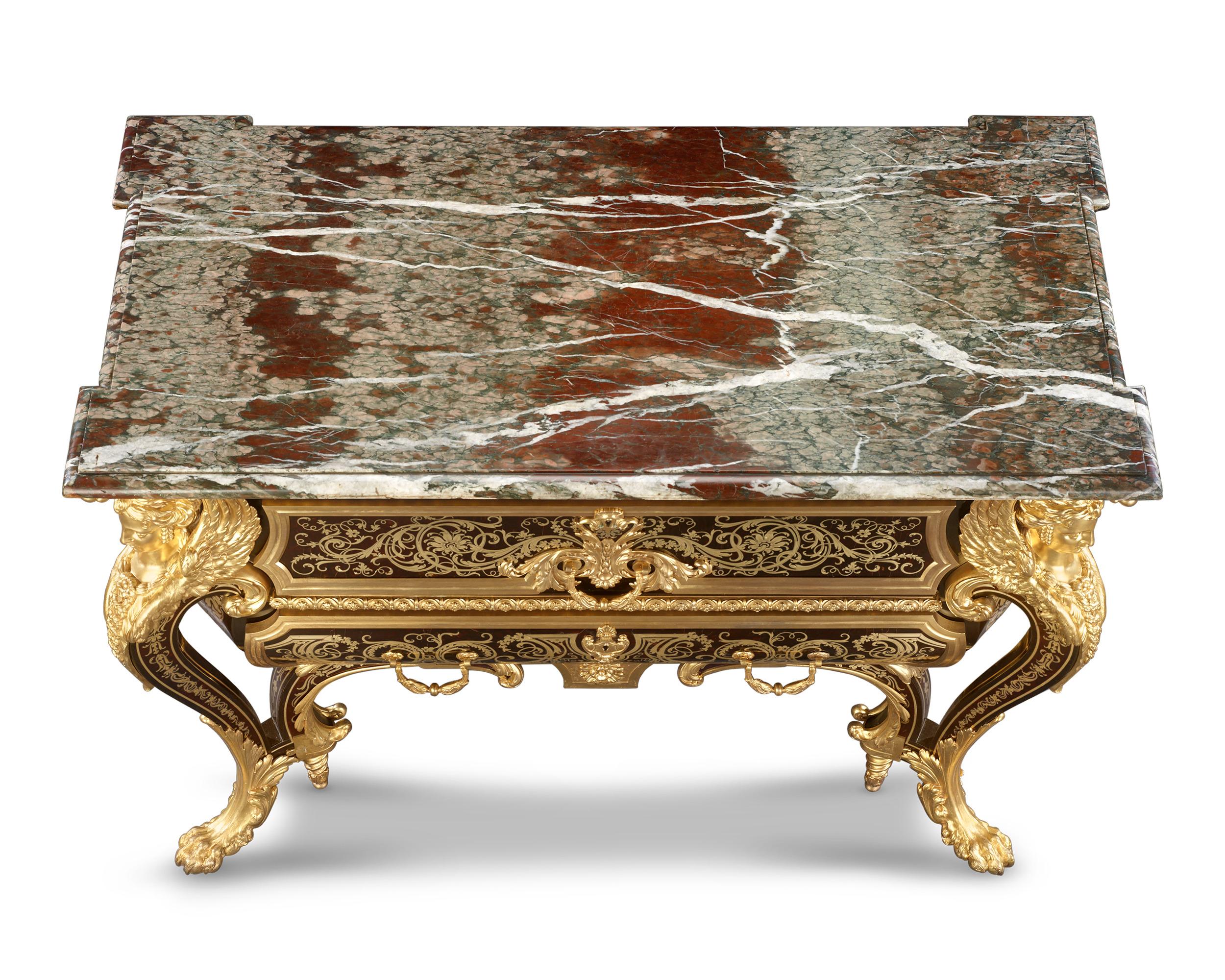 Louis XIV The Royal Boulle Marquetry Commode By Blake For Sale