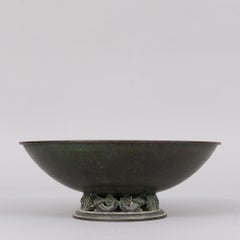 "The Royal Bowl" in Bronze by Ystad Metall – Early 20th Century, Sweden