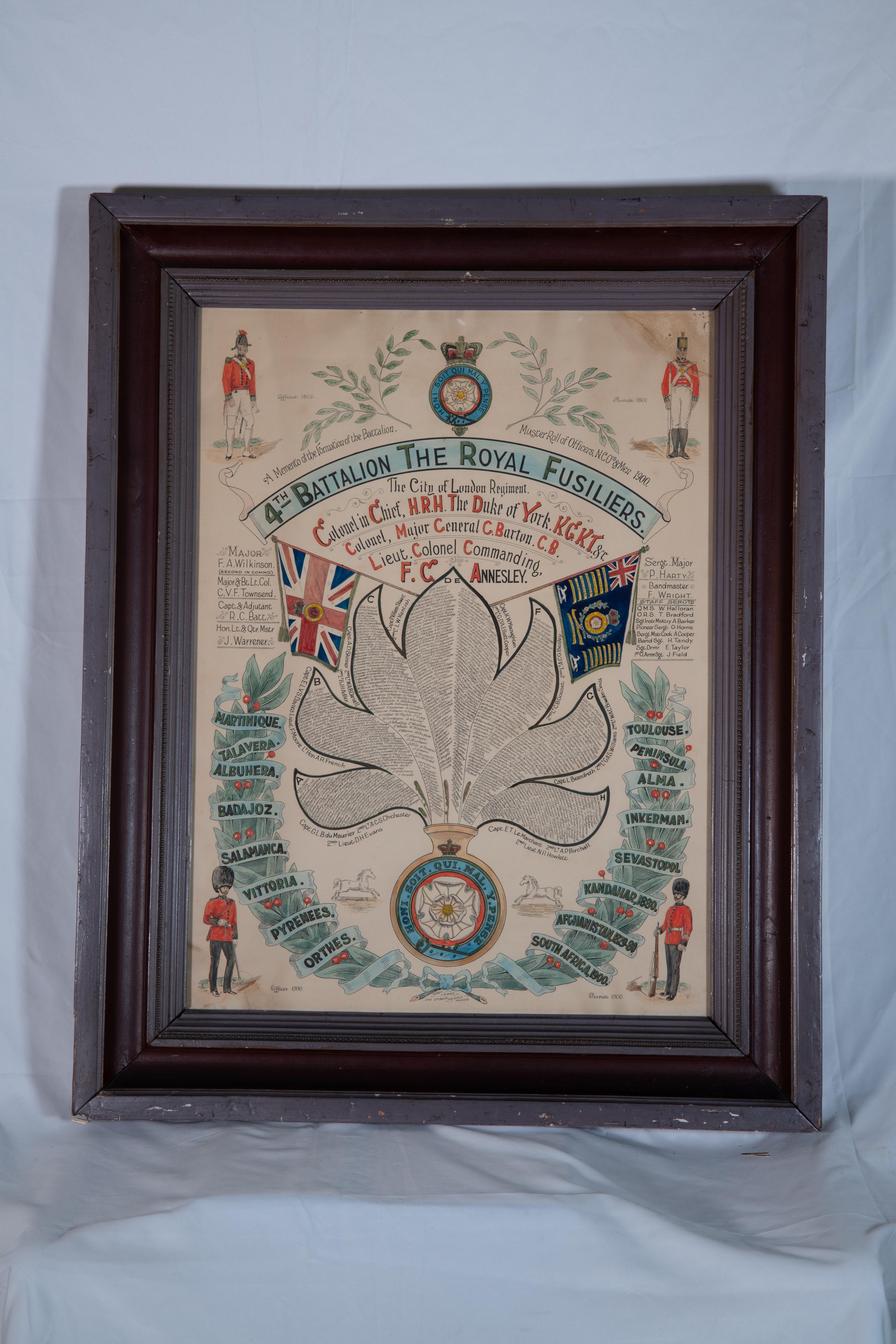 English The Royal Fusiliers For Sale
