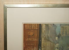 Rue Mosnier with Pavers Edouard Manet Print in Gallery Stamped Frame