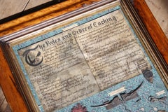 The Rules & Order of Cockfighting On Parchment With Seal Dated 1757 Curio