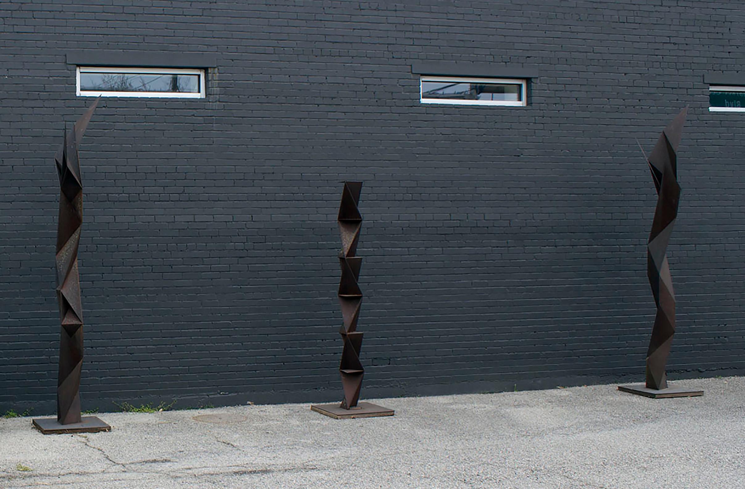 Trois sculptures de l'artiste japonais Aijiro Wakita intitulées « The Rust » Bon état - En vente à Dallas, TX
