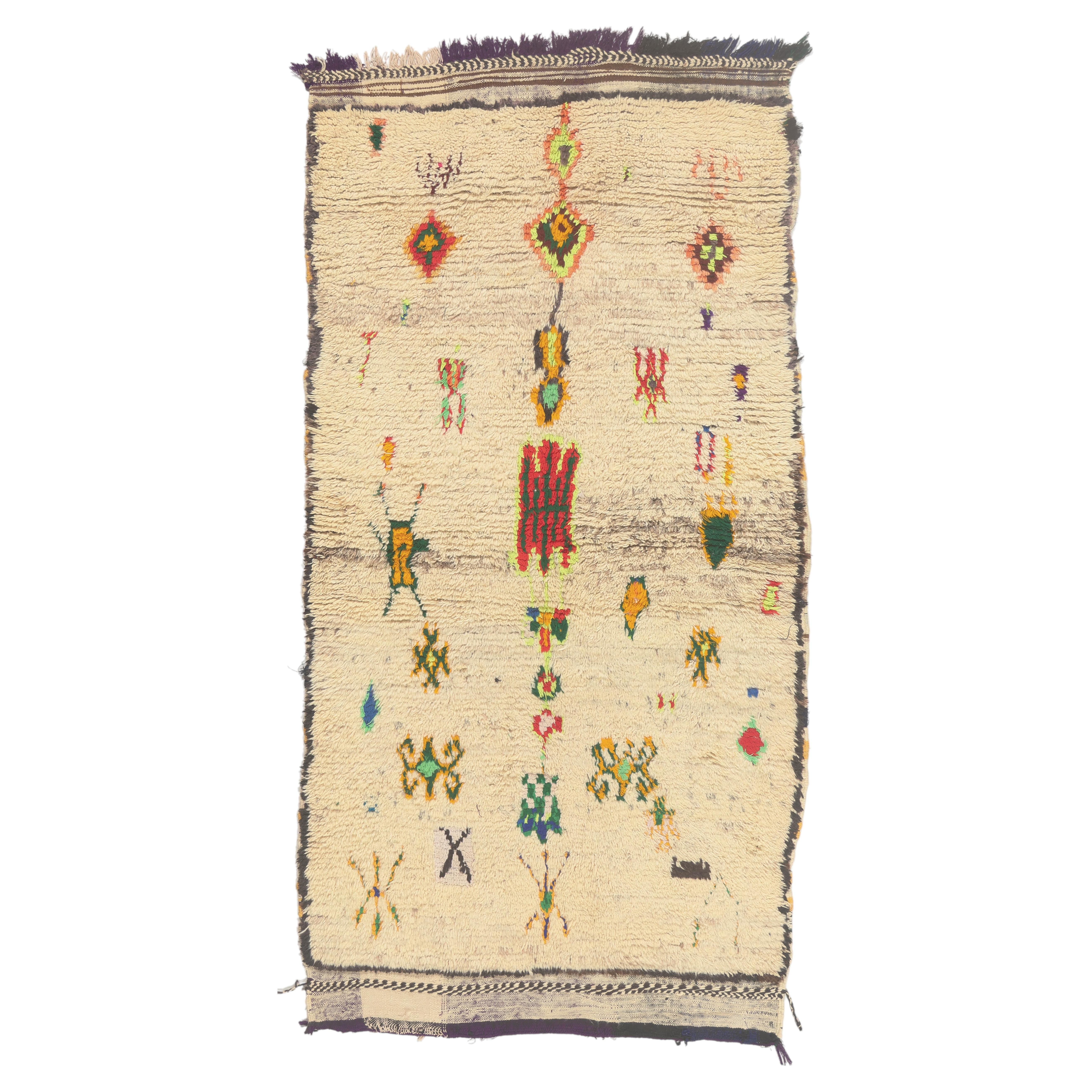 The Sacred Blessing: A Vintage Azilal Moroccan Masterpiece of Enduring Heritage For Sale